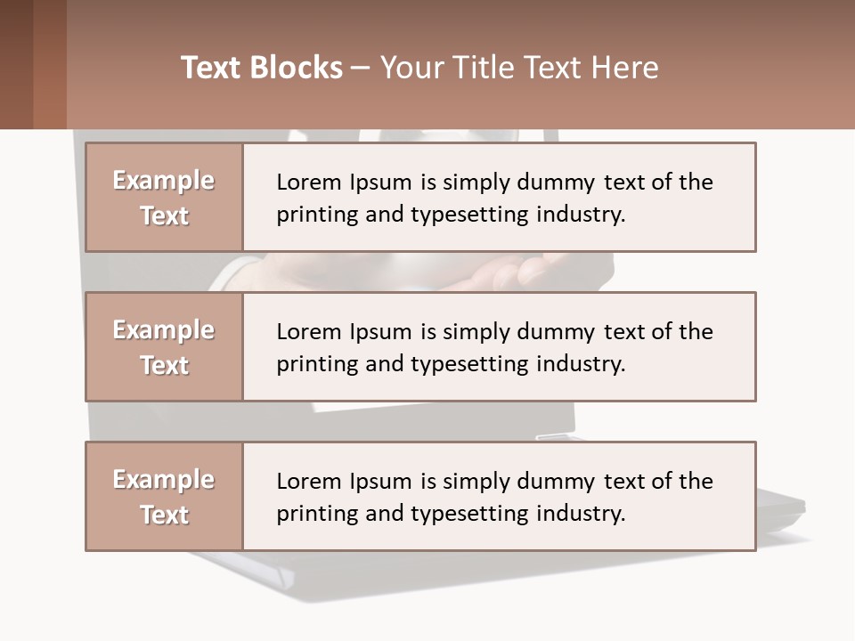 A Person Holding A Piggy Bank In Front Of A Laptop PowerPoint Template