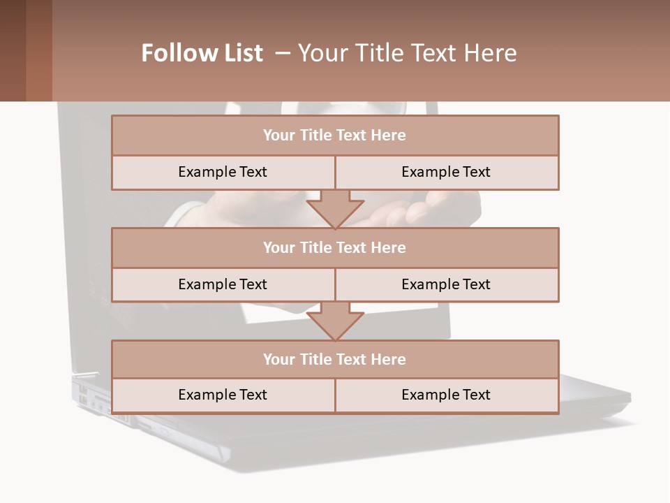 A Person Holding A Piggy Bank In Front Of A Laptop PowerPoint Template