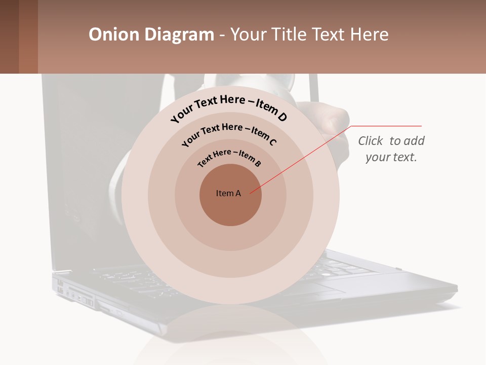 A Person Holding A Piggy Bank In Front Of A Laptop PowerPoint Template