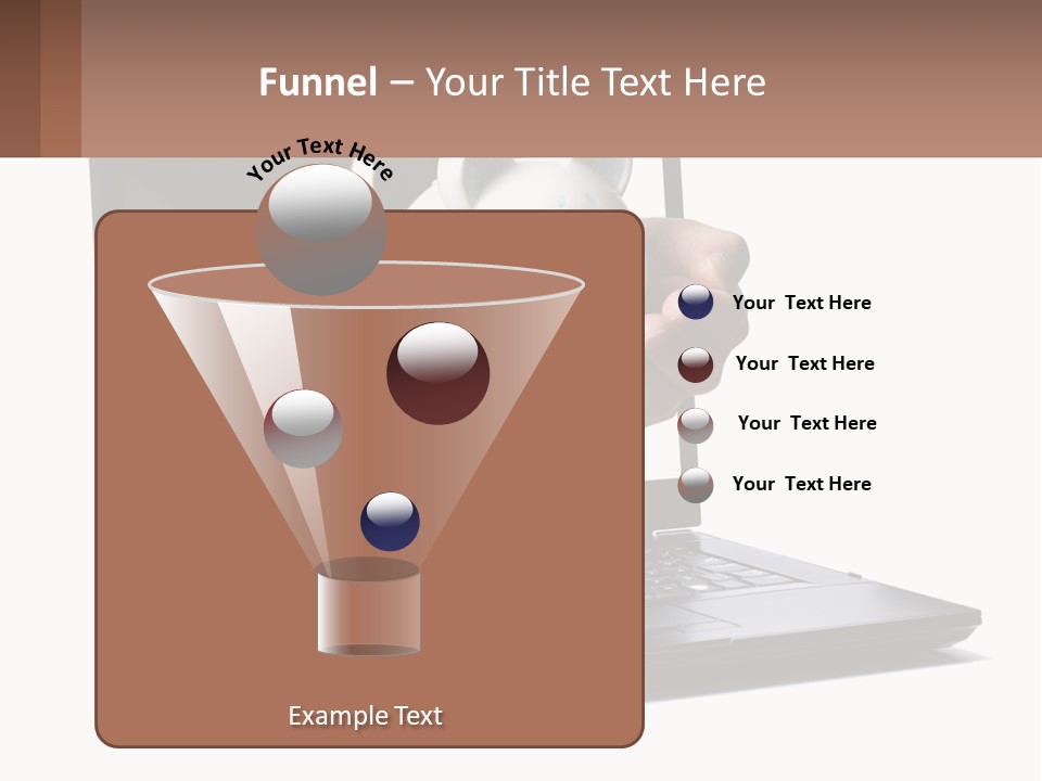 A Person Holding A Piggy Bank In Front Of A Laptop PowerPoint Template