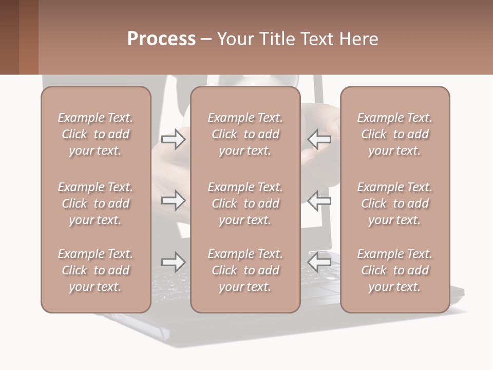 A Person Holding A Piggy Bank In Front Of A Laptop PowerPoint Template