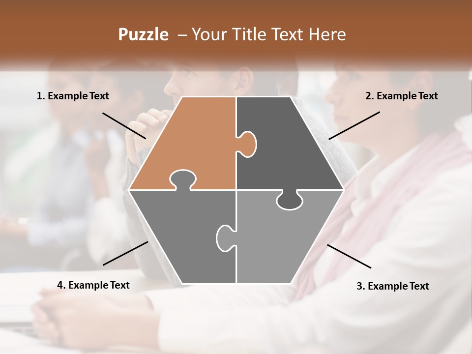 A Group Of People Sitting In Front Of A Laptop Computer PowerPoint Template