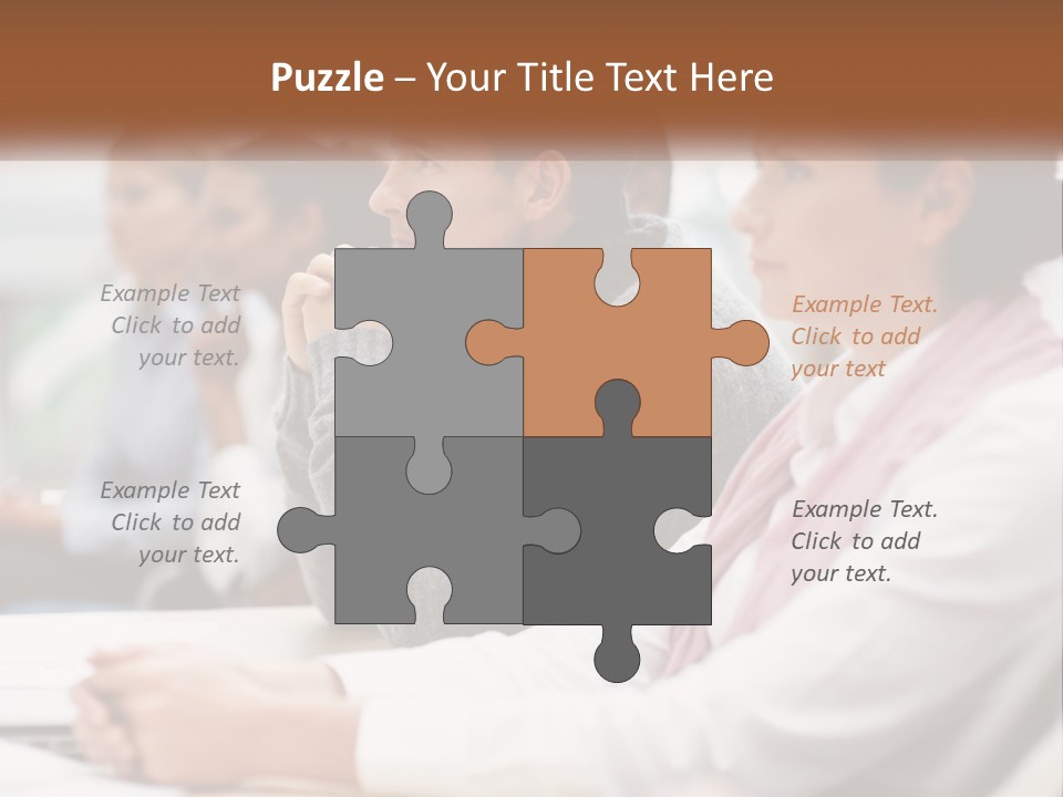 A Group Of People Sitting In Front Of A Laptop Computer PowerPoint Template