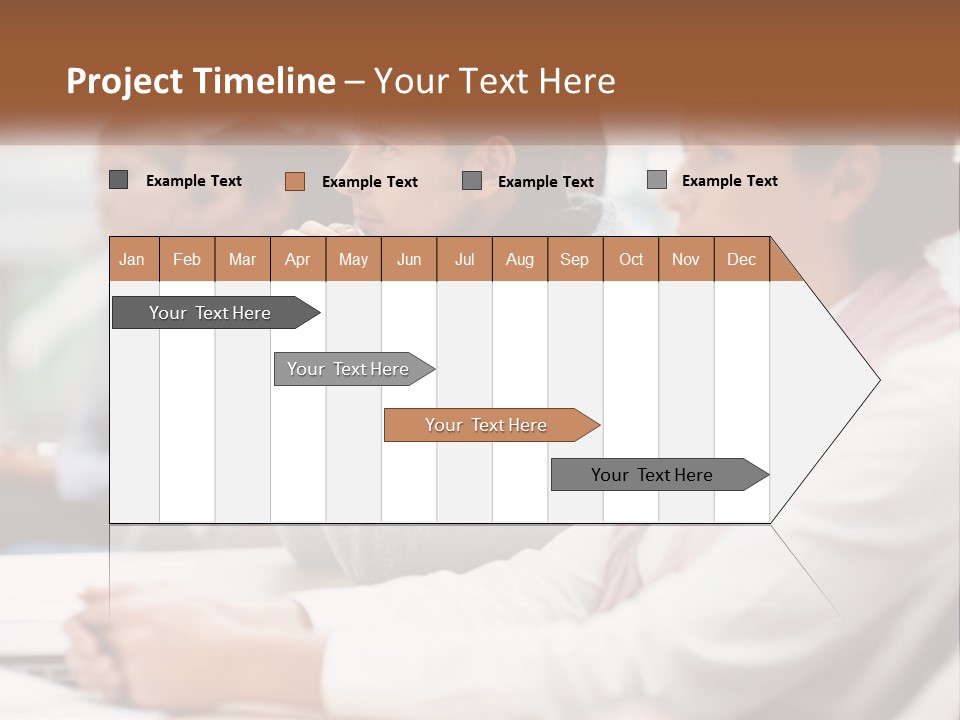 A Group Of People Sitting In Front Of A Laptop Computer PowerPoint Template
