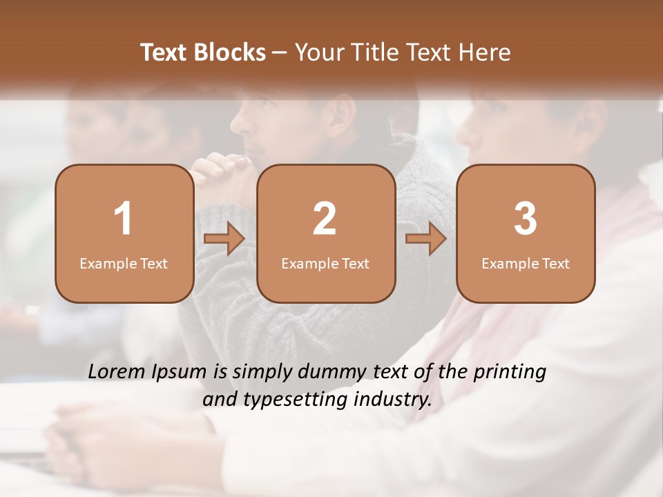 A Group Of People Sitting In Front Of A Laptop Computer PowerPoint Template