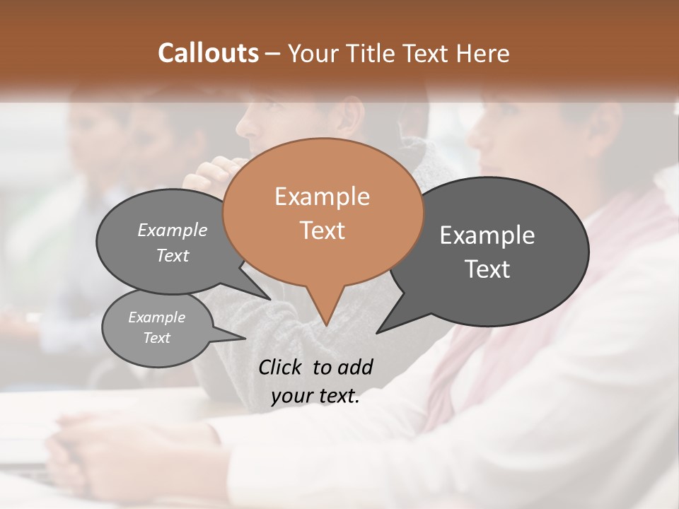 A Group Of People Sitting In Front Of A Laptop Computer PowerPoint Template