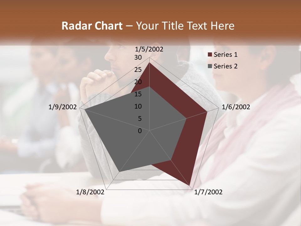 A Group Of People Sitting In Front Of A Laptop Computer PowerPoint Template