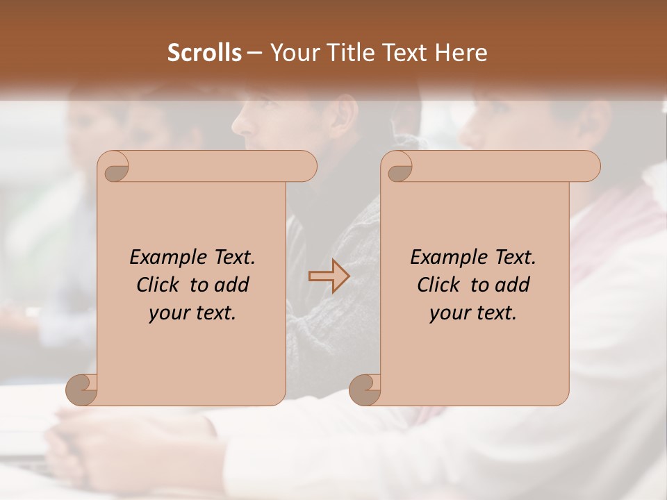A Group Of People Sitting In Front Of A Laptop Computer PowerPoint Template