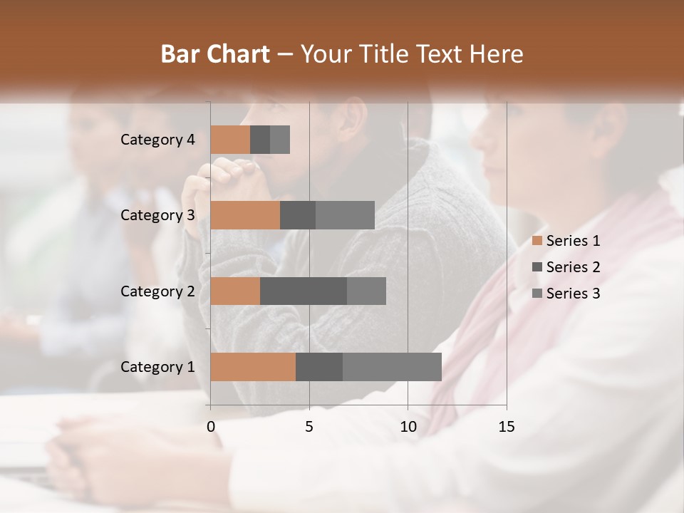 A Group Of People Sitting In Front Of A Laptop Computer PowerPoint Template