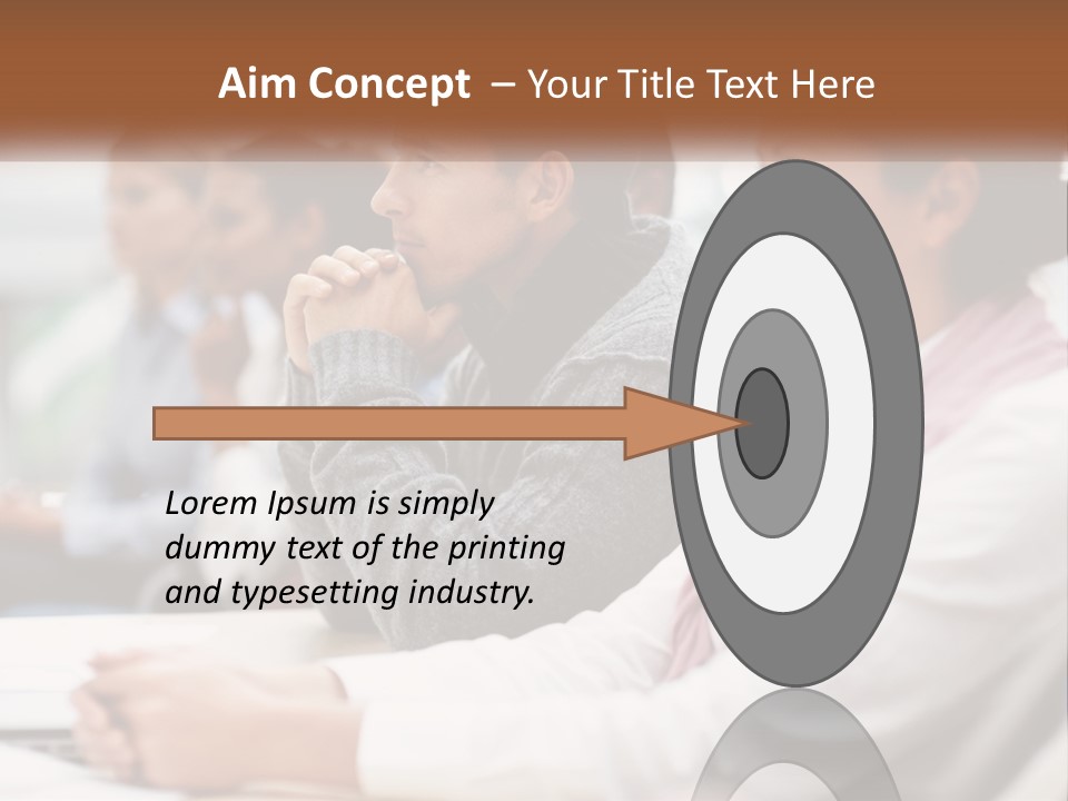 A Group Of People Sitting In Front Of A Laptop Computer PowerPoint Template