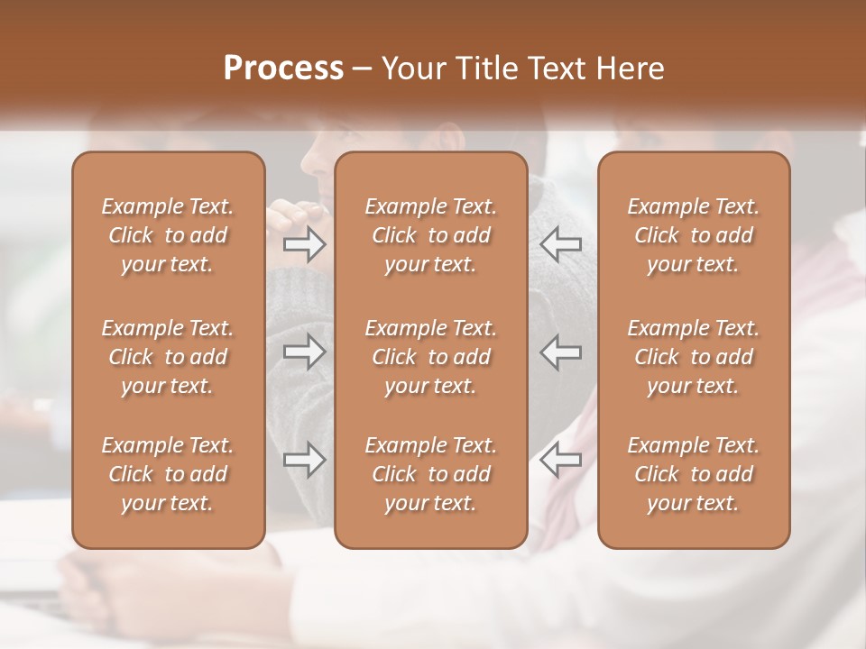 A Group Of People Sitting In Front Of A Laptop Computer PowerPoint Template