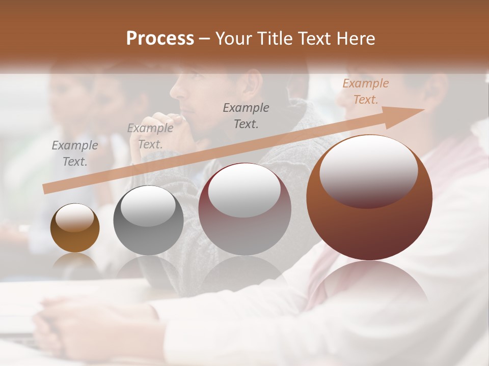 A Group Of People Sitting In Front Of A Laptop Computer PowerPoint Template