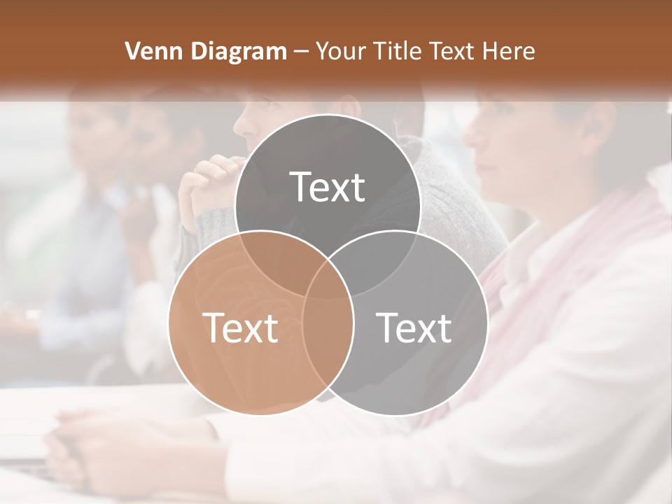 A Group Of People Sitting In Front Of A Laptop Computer PowerPoint Template
