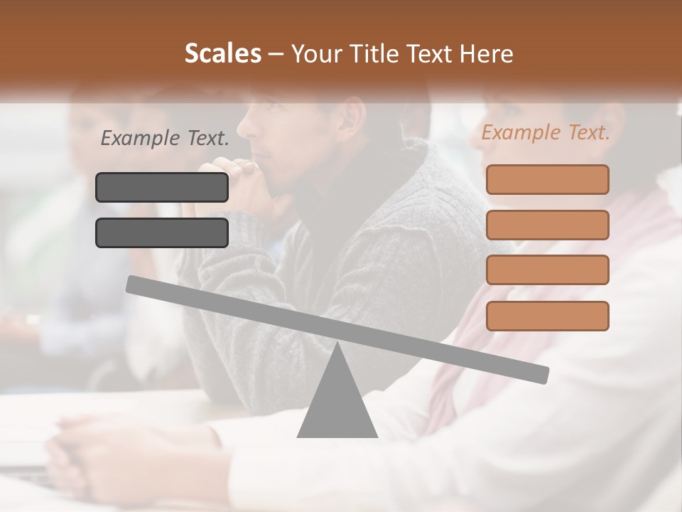 A Group Of People Sitting In Front Of A Laptop Computer PowerPoint Template