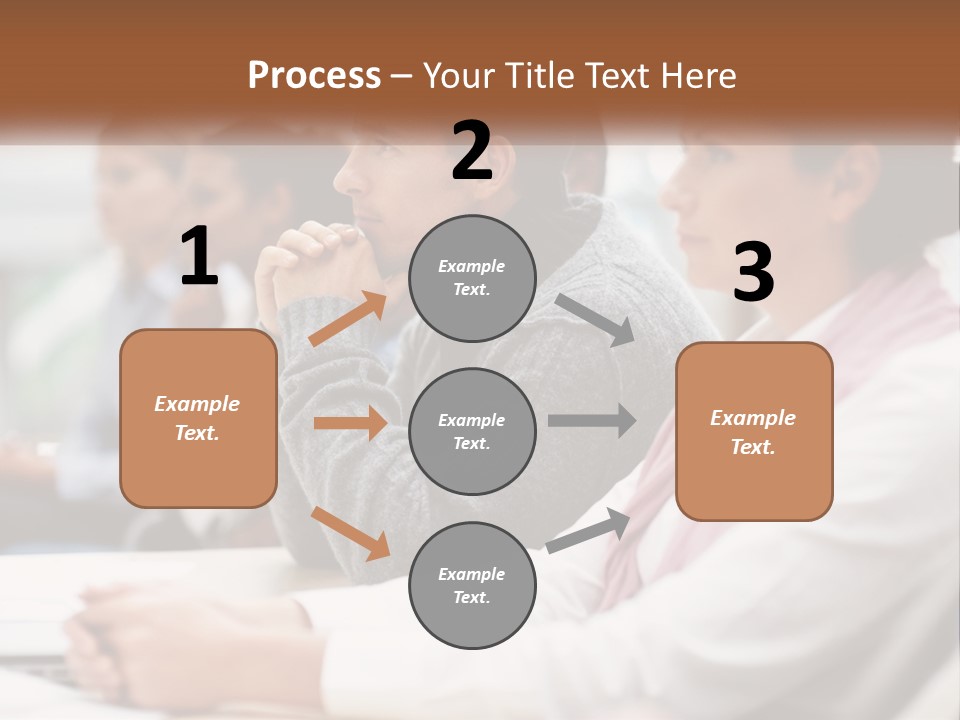 A Group Of People Sitting In Front Of A Laptop Computer PowerPoint Template