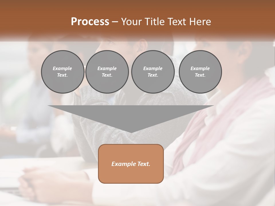 A Group Of People Sitting In Front Of A Laptop Computer PowerPoint Template
