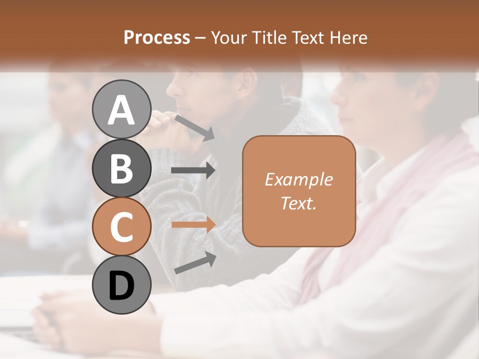 A Group Of People Sitting In Front Of A Laptop Computer PowerPoint Template