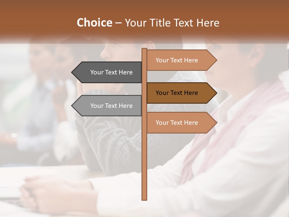A Group Of People Sitting In Front Of A Laptop Computer PowerPoint Template