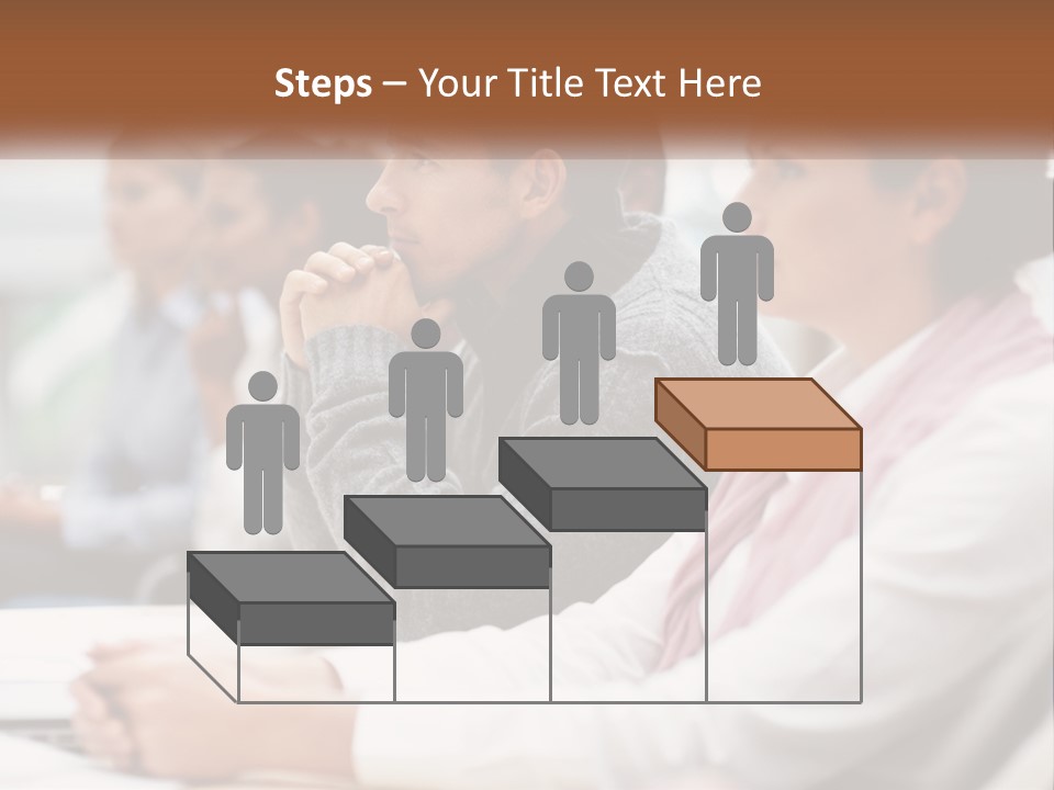 A Group Of People Sitting In Front Of A Laptop Computer PowerPoint Template