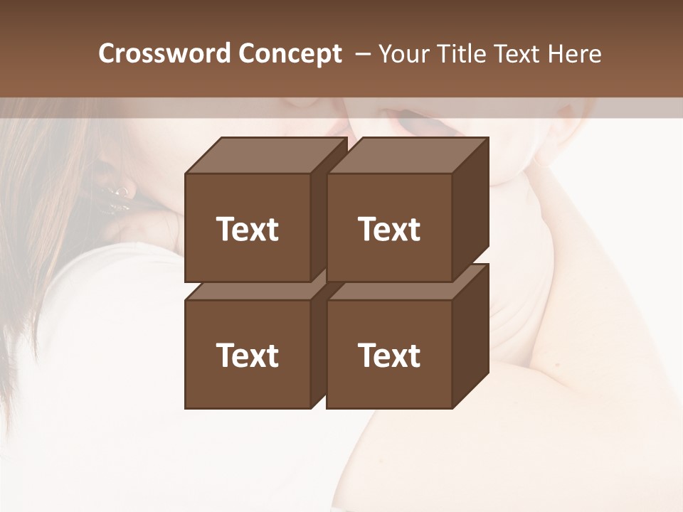 A Woman Holding A Baby In Her Arms PowerPoint Template