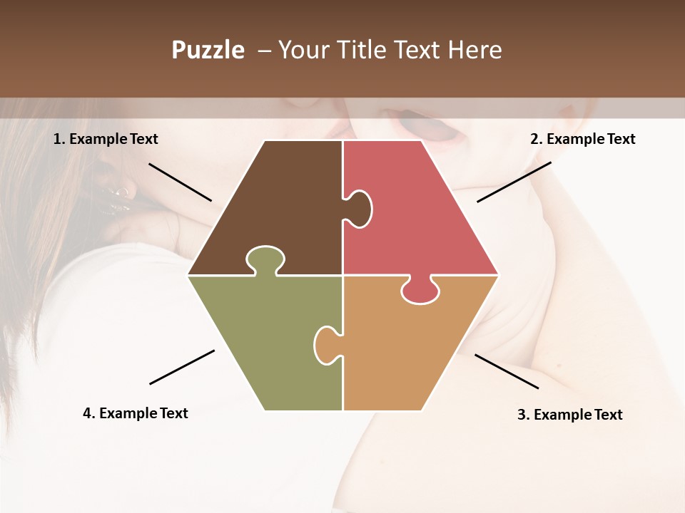 A Woman Holding A Baby In Her Arms PowerPoint Template