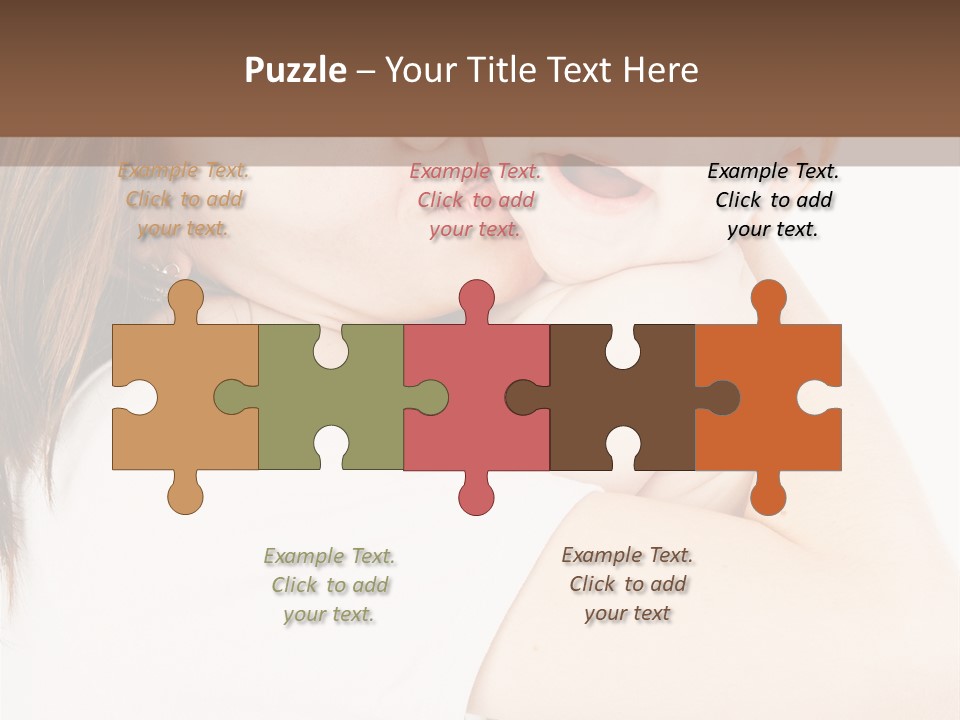 A Woman Holding A Baby In Her Arms PowerPoint Template