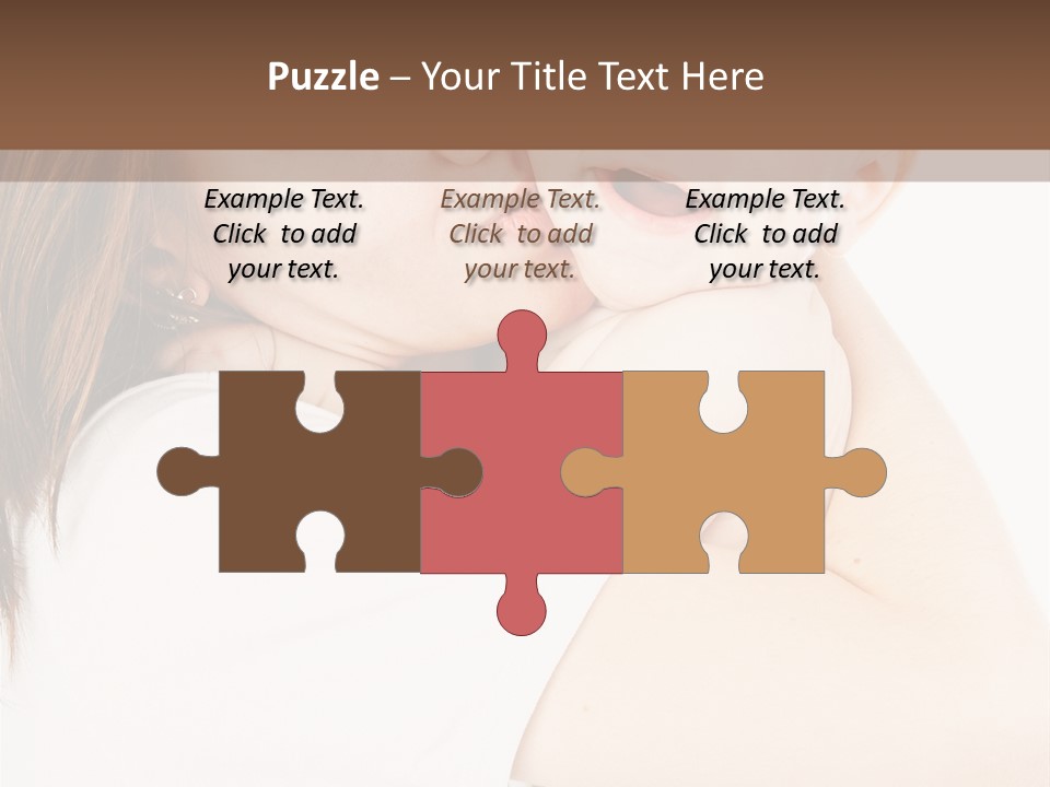 A Woman Holding A Baby In Her Arms PowerPoint Template