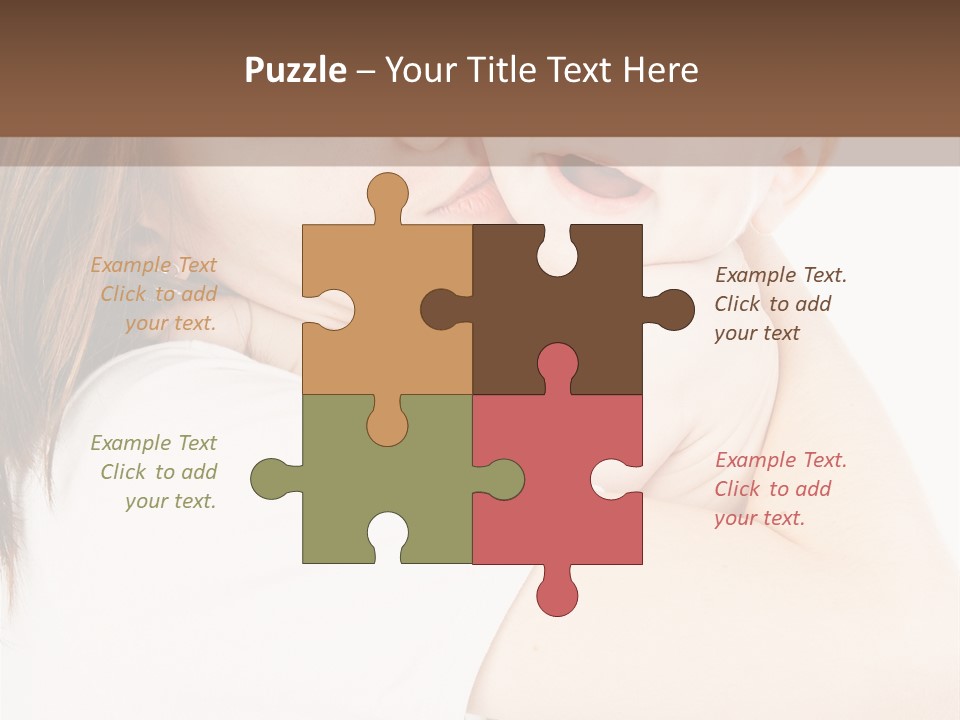 A Woman Holding A Baby In Her Arms PowerPoint Template