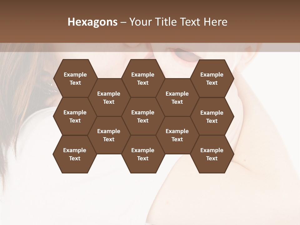 A Woman Holding A Baby In Her Arms PowerPoint Template