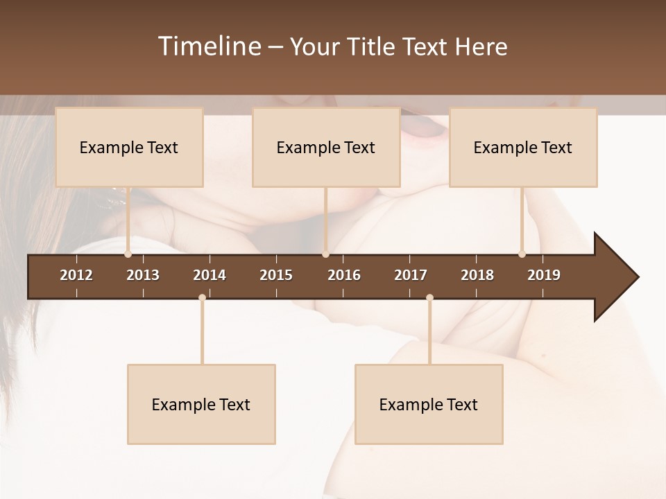 A Woman Holding A Baby In Her Arms PowerPoint Template