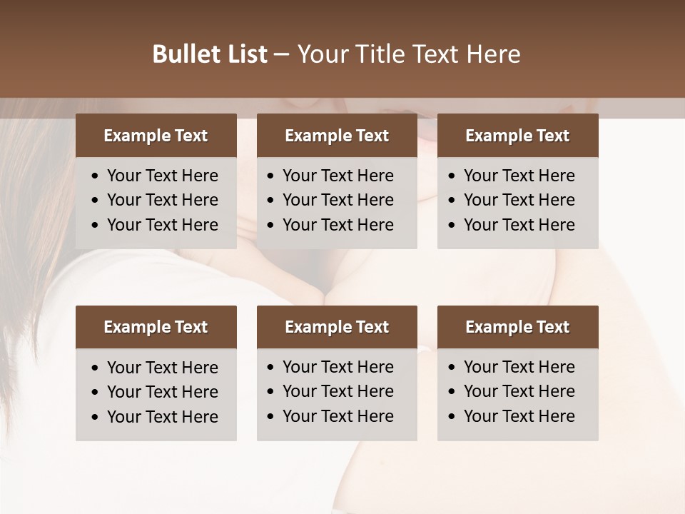 A Woman Holding A Baby In Her Arms PowerPoint Template