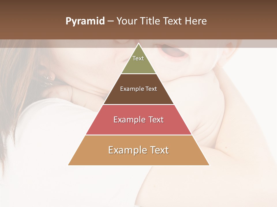 A Woman Holding A Baby In Her Arms PowerPoint Template