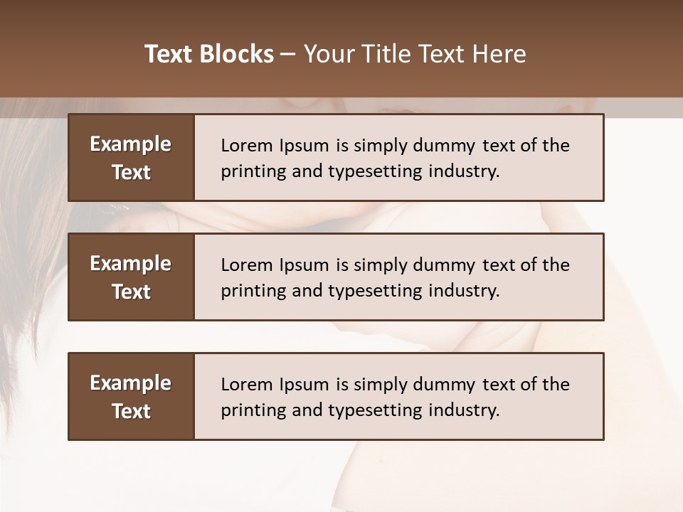 A Woman Holding A Baby In Her Arms PowerPoint Template