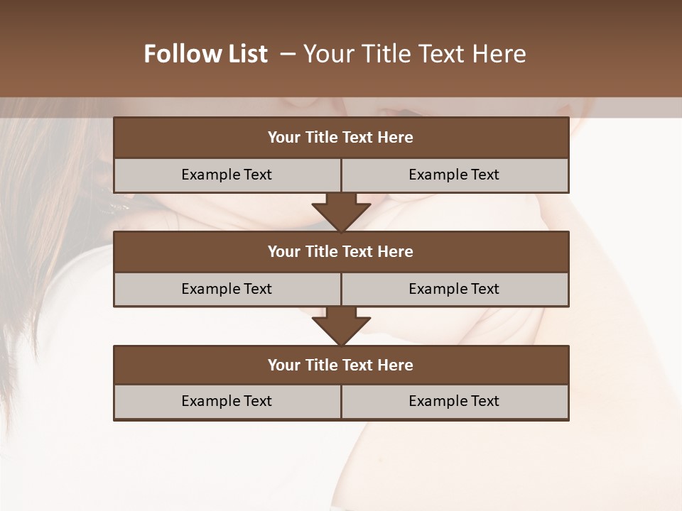 A Woman Holding A Baby In Her Arms PowerPoint Template