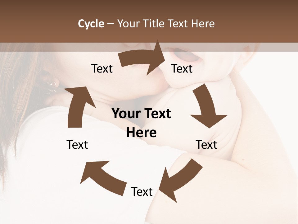 A Woman Holding A Baby In Her Arms PowerPoint Template