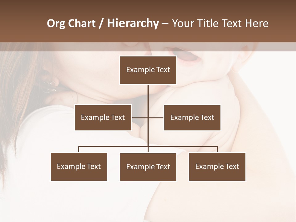 A Woman Holding A Baby In Her Arms PowerPoint Template