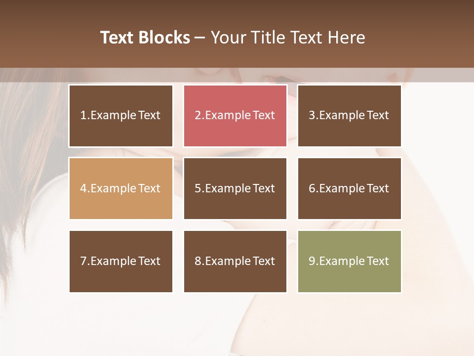 A Woman Holding A Baby In Her Arms PowerPoint Template