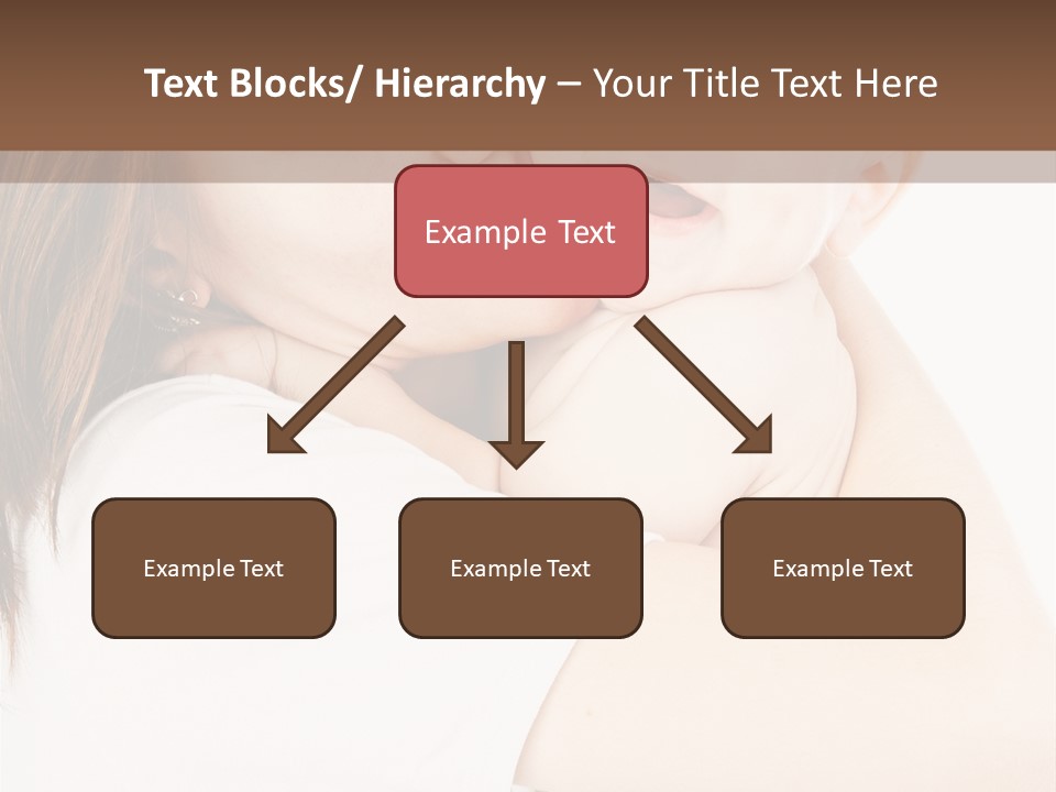 A Woman Holding A Baby In Her Arms PowerPoint Template