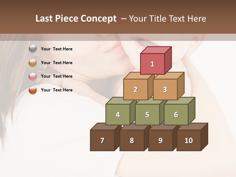 A Woman Holding A Baby In Her Arms PowerPoint Template