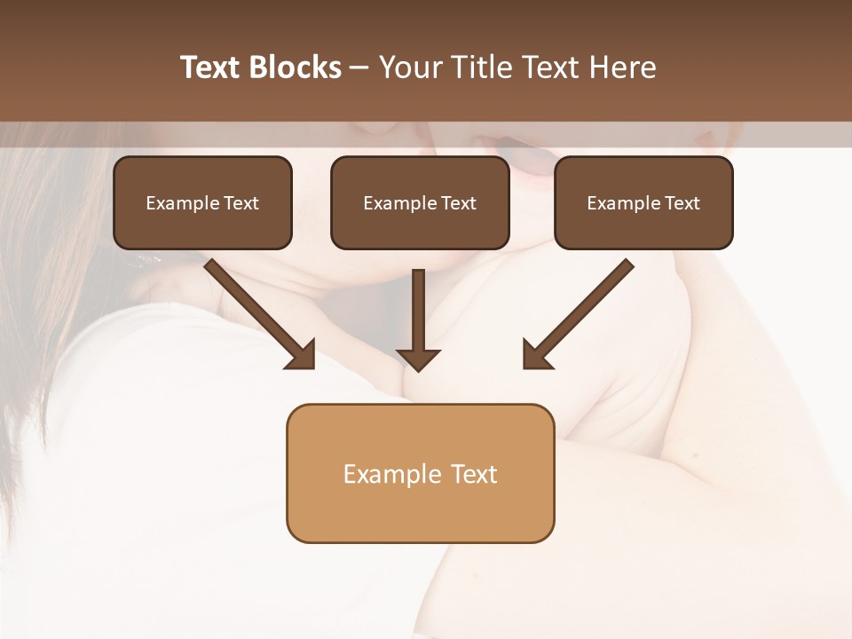 A Woman Holding A Baby In Her Arms PowerPoint Template