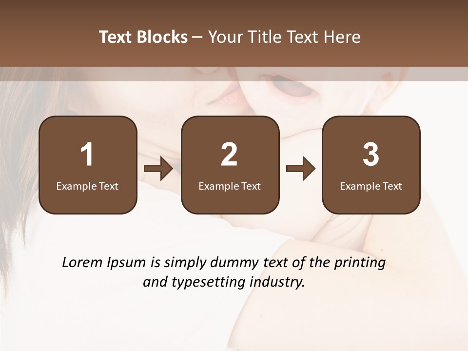 A Woman Holding A Baby In Her Arms PowerPoint Template