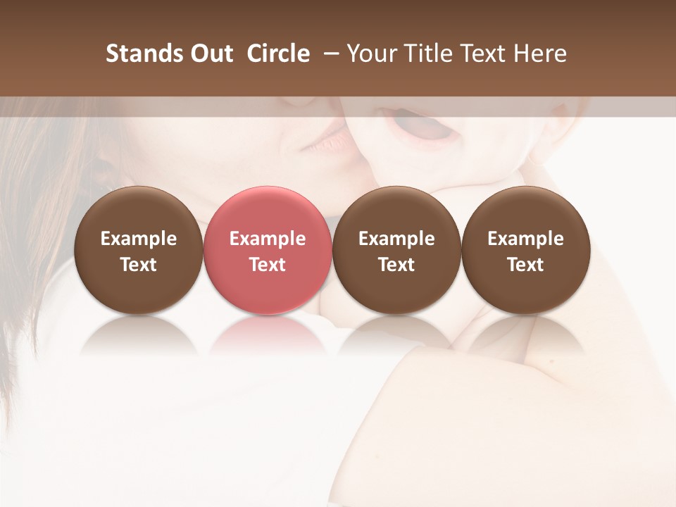 A Woman Holding A Baby In Her Arms PowerPoint Template