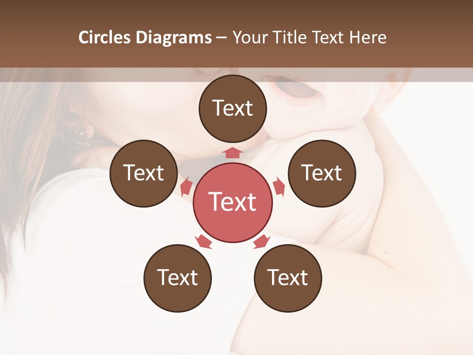 A Woman Holding A Baby In Her Arms PowerPoint Template