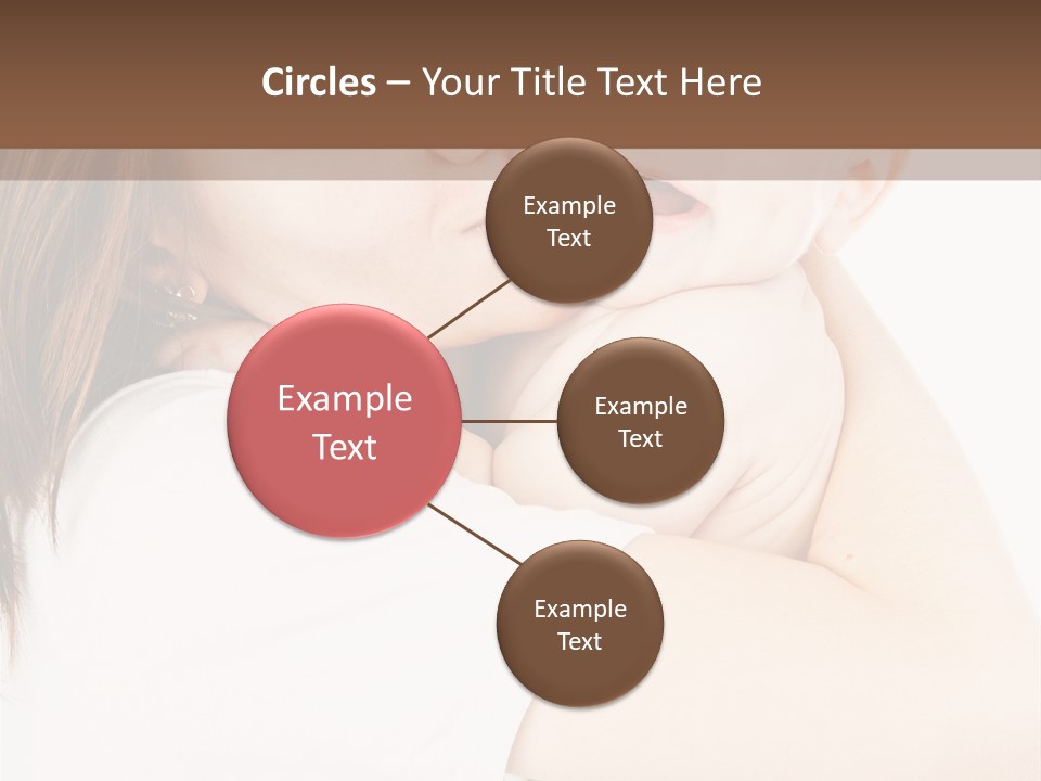 A Woman Holding A Baby In Her Arms PowerPoint Template