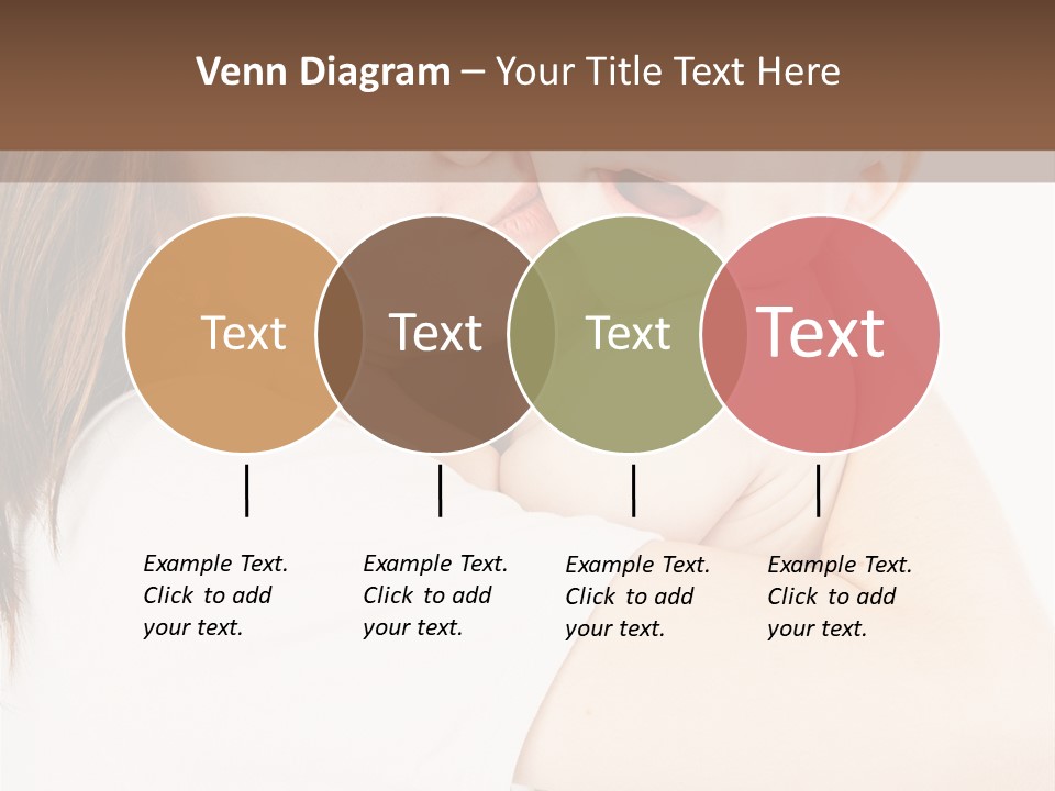 A Woman Holding A Baby In Her Arms PowerPoint Template