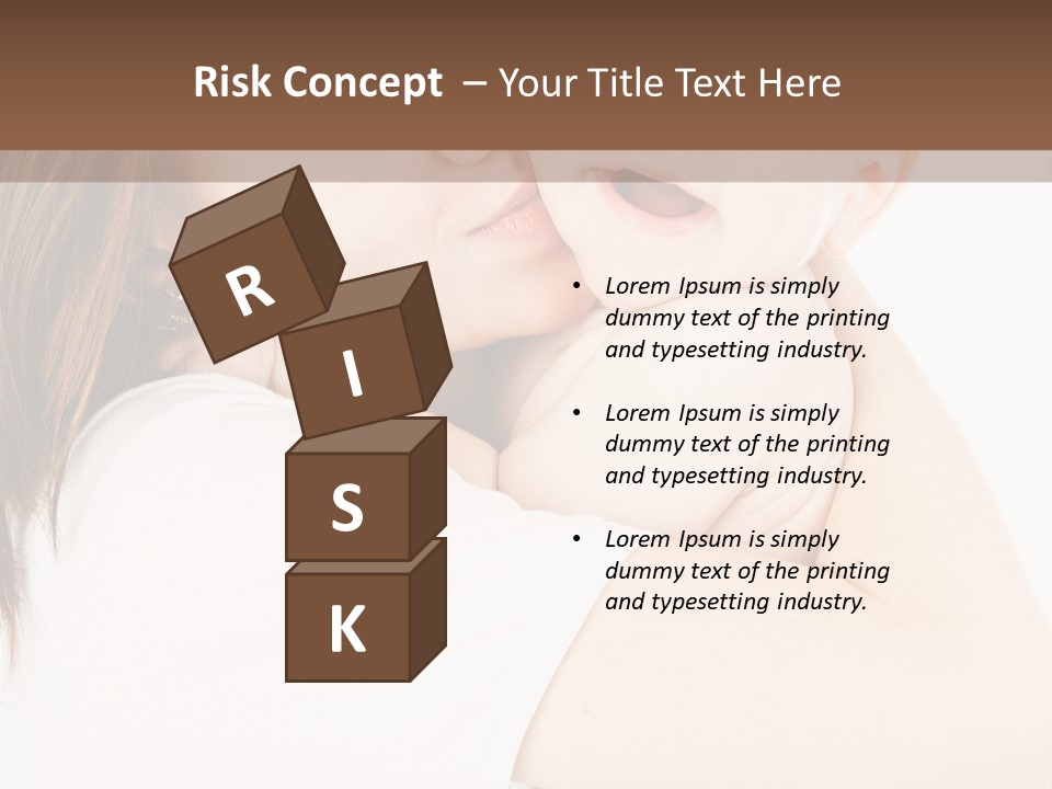 A Woman Holding A Baby In Her Arms PowerPoint Template