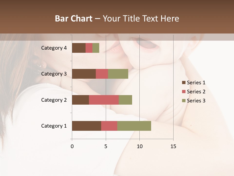 A Woman Holding A Baby In Her Arms PowerPoint Template