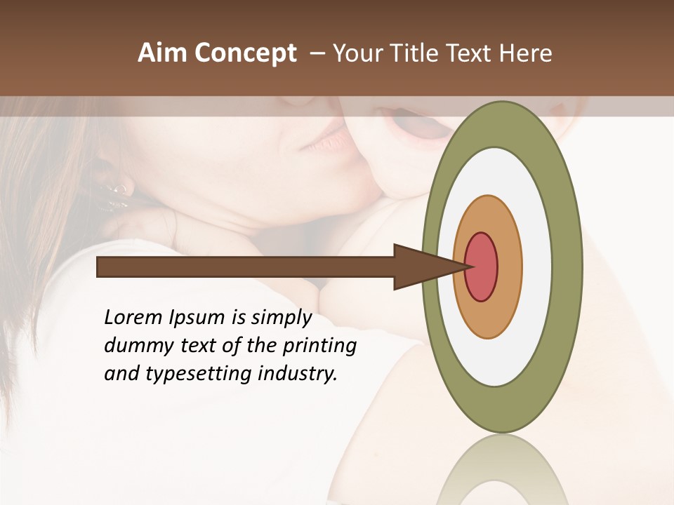 A Woman Holding A Baby In Her Arms PowerPoint Template