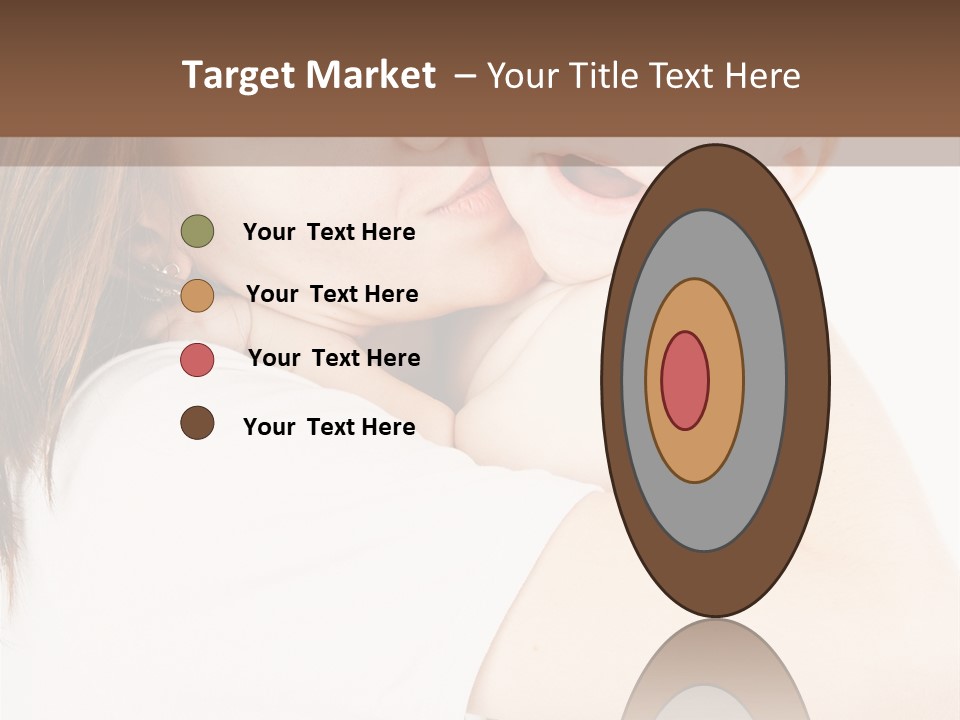 A Woman Holding A Baby In Her Arms PowerPoint Template