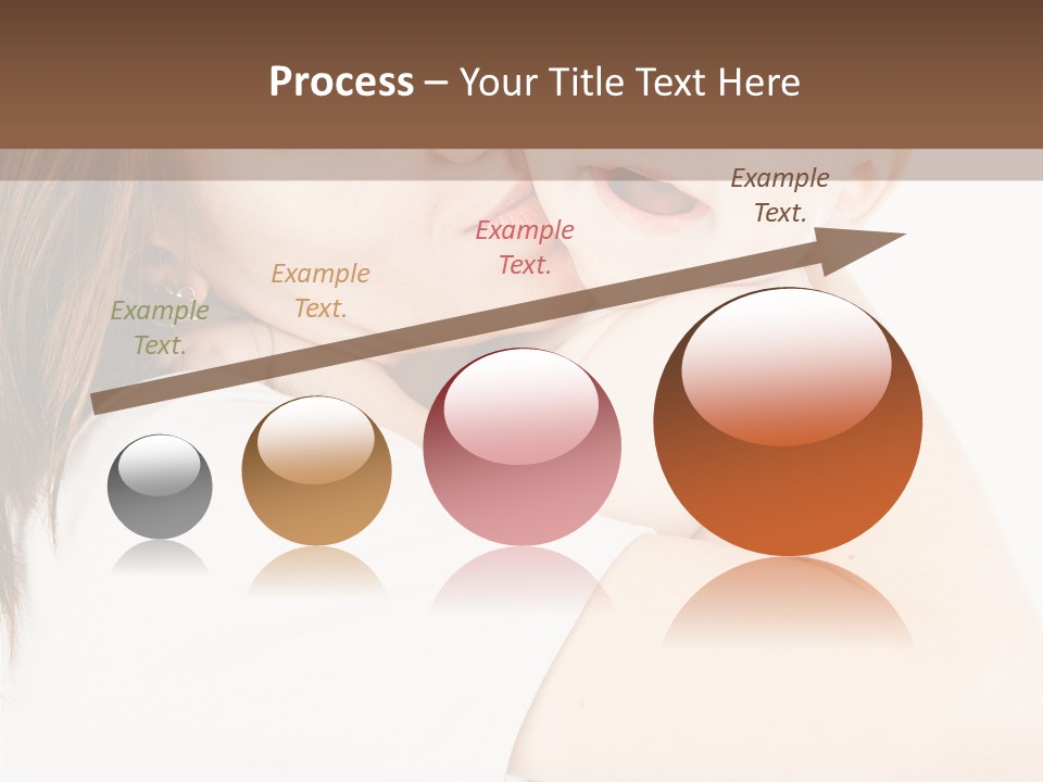 A Woman Holding A Baby In Her Arms PowerPoint Template